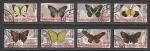 Конго 2010 год. Бабочки, 8 марок (гашёные)