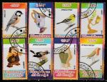 Конго 2010 год. Птицы и Уолт Дисней, 8 марок (гашёные)