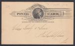 Почтовая карточка США, прошла почту 1893 год