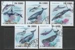 Сан-Томе и Принсипи 2009 год. Киты, дельфины, кораллы, 5 марок (гашёные)