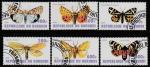 Бурунди 2009 год. Бабочки, 6 марок (гашёные)