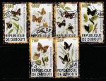Джибути 2011 год. Жизнь бабочки и растения, 6 марок (гашёные) (III)