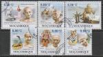 Мозамбик 2009 год. Индийский политический деятель Махатма Ганди, 6 марок (гашёные)