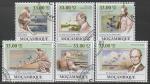 Мозамбик 2009 год. Британский биолог Питер Скотт, 6 марок (гашёные)