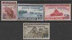 Польша 1944 год. Штурм Монте-Кассино, надпечатка, 4 марки (281.376)
