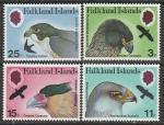 Фолклендские острова 1980 год. Хищные птицы, 4 марки (371.308)