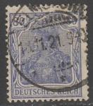 Германия (Веймарская республика) 1920 год. Германия с императорской короной, номинал 80 Pf., 1 марка из серии (гашёная)