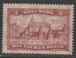 Германия (Веймарская республика) 1924/1927 год. Стандарт. Замок Мариенбург, 1 марка из серии (наклейка)