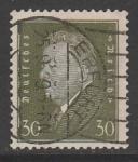 Германия (Веймарская республика) 1928 год. Стандарт. Рейхсканцлер Фридрих Эберт, 30 Pf., 1 марка из серии (гашёная)