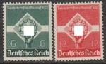 Германия (III Рейх) 1935 год. Спортивные соревнования. Эмблема, 2 марки 