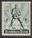 Германия (III Рейх) 1940 год. День солидарности трудящихся, 1 марка (наклейка)