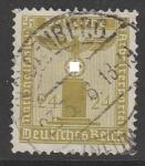 Германия (III Рейх) 1938 год. Орёл на постаменте. Партийные служебные марки. I выпуск, ном. 24 Pf, 1 марка из серии (гашёная)