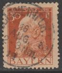 Германия (Бавария) 1911 год. Принц - регент Баварии Луитпольд Баварский, ном. 30 Pf, 1 марка из серии (гашёная) 
