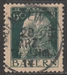 Германия (Бавария) 1911 год. Принц - регент Баварии Луитпольд Баварский, ном. 60 Pf, 1 марка из серии (гашёная) 