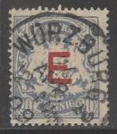 Германия (Бавария) 1908 год. Стандарт. Герб с надпечаткой, ном. 20 Pf, 1 служебная марка из серии (гашёная)