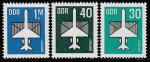 ГДР 1982 год. Авиапочта. Самолёт и конверт, 3 марки 