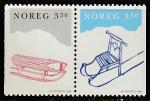 Норвегия 1994 год. Рождество, пара марок 