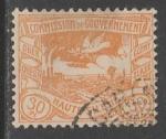 Германия (Верхняя Силезия) 1920 год. Стандарт. Металлургические заводы. Голубь мира, 30 Pf., 1 марка из серии (гашёная)