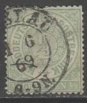 Северогерманский союз 1868 год. Стандарт. Номинал в круге, 1/3 Gr., 1 марка из серии (гашёная)
