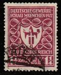 Германия (Веймарская республика) 1922 год. Выставка в Мюнхене. Герб города, номинал 1.1/4 М., 1 марка из серии (гашёная)