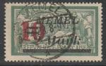 Германия (Мемель) 1923 год. Стандарт. НДП красного и чёрного цвета: 10/2 М./45 С., 1 марка из серии (гашёная)