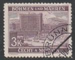 Германия (Протекторат Богемии и Моравии) 1939/1942 год. Обувная фабрика в Злине, 1 марка из серии (гашёная)