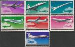 КНДР 1978 год. Авиация, 7 марок (гашёные)
