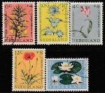 Нидерланды 1960 год. Цветы, 5 марок (гашёные)