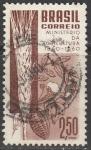 Бразилия 1960 год. 100 лет Министерству сельского хозяйства, 1 марка (гашёная)