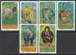 Кот дИвуар 1979 год. Редкие животные, 6 марок (гашёные)
