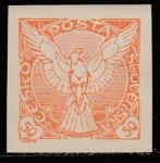 Чехословакия 1920 год. Летящий ястреб, ном. 50 Н, 1 газетная марка из серии