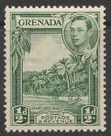 Гренада 1938 год. Стандарт. Король Георг VI. Пляж Гранд Анс, 1 марка из серии.
