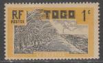 Французское Того 1924 год. Стандарт. Плантация кокосовых пальм, 1 марка из серии (наклейка)