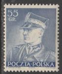 Польша 1937 год. Маршал Эдвард Рыдз-Смиглы, 1 марка из двух.