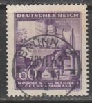Германия (III Рейх. Протекторат Богемии и Моравии) 1943 год. 130 лет со дня рождения Рихарда Вагнера, 1 марка из трёх (гашёная)