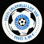 Эстония 2021 год. 100 лет федерации футбола Эстонии, 1 марка (самоклейка) (н