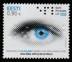 Эстония 2021 год. Эстонская федерация слепых, 1 марка (н