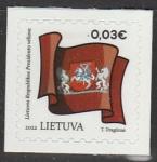Литва 2022 год. Государственные символы Литвы, 1 марка (самоклейка) (н0,03
