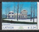 Латвия 2022 год. Усадьба Сварцмуйжа в Риге, 1 марка (н