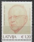 Латвия 2022 год. Учёный Янис Страдыньш, 1 марка (н