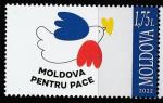 Молдавия 2022 год. Молдова за мир, 1 марка (н
