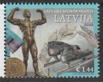 Латвия 2022 год. Латвийский музей спорта, 1 марка (н