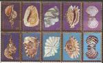 Палау 1984 год. Морские раковины, сцепка из 10 марок 