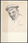 Открытка. Образ вождя в рисунках художника П. Васильева. "Наш Ильич", "Сх", 1968 год.