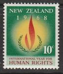 Новая Зеландия 1968 год. Международный год прав человека, 1 марка.