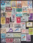 Набор иностранных марок, спорт (5), 40 марок гашеных