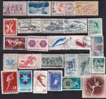 Набор иностранных марок, спорт, 27 марок гашеных