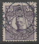 Швеция 1911/19 год. Стандарт. Король Густав V, ном. 35 эре, 1 марка из серии (гашёная)