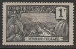 Французская Гваделупа 1905 год. Ландшафты, города, ном. 1 с., 1 марка из серии (наклейка)