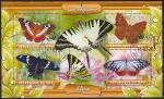 Мали 2020 год. Бабочки Азии, малый лист (гашёные)